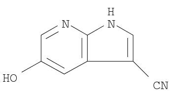 1H-Pyrrolo[2,3-b]pyridine-3-carbonitrile, 5-hydroxy-